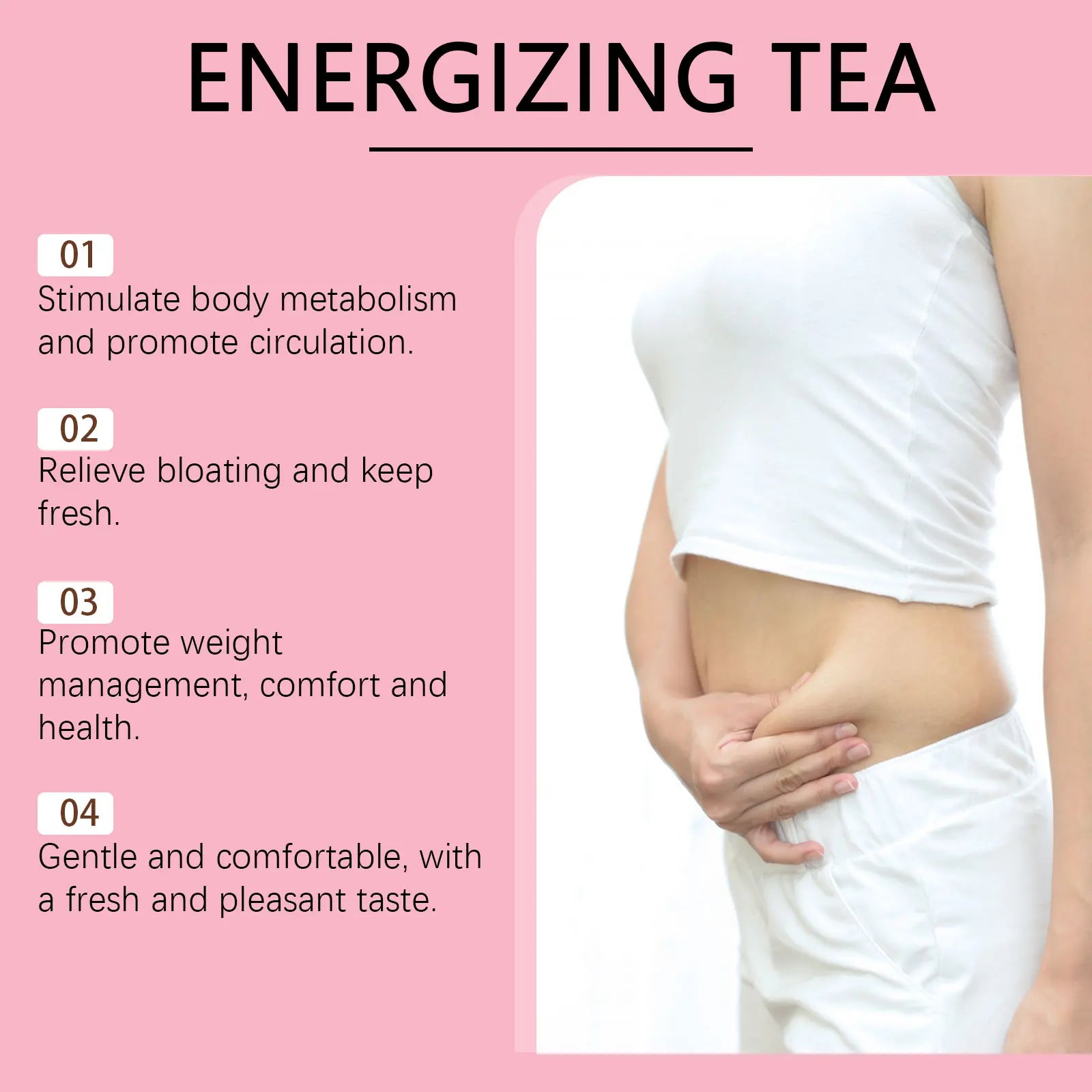 Herbal Detox Tea Abdomen Relieve Detoxification Health Care Fat Burning 28pc