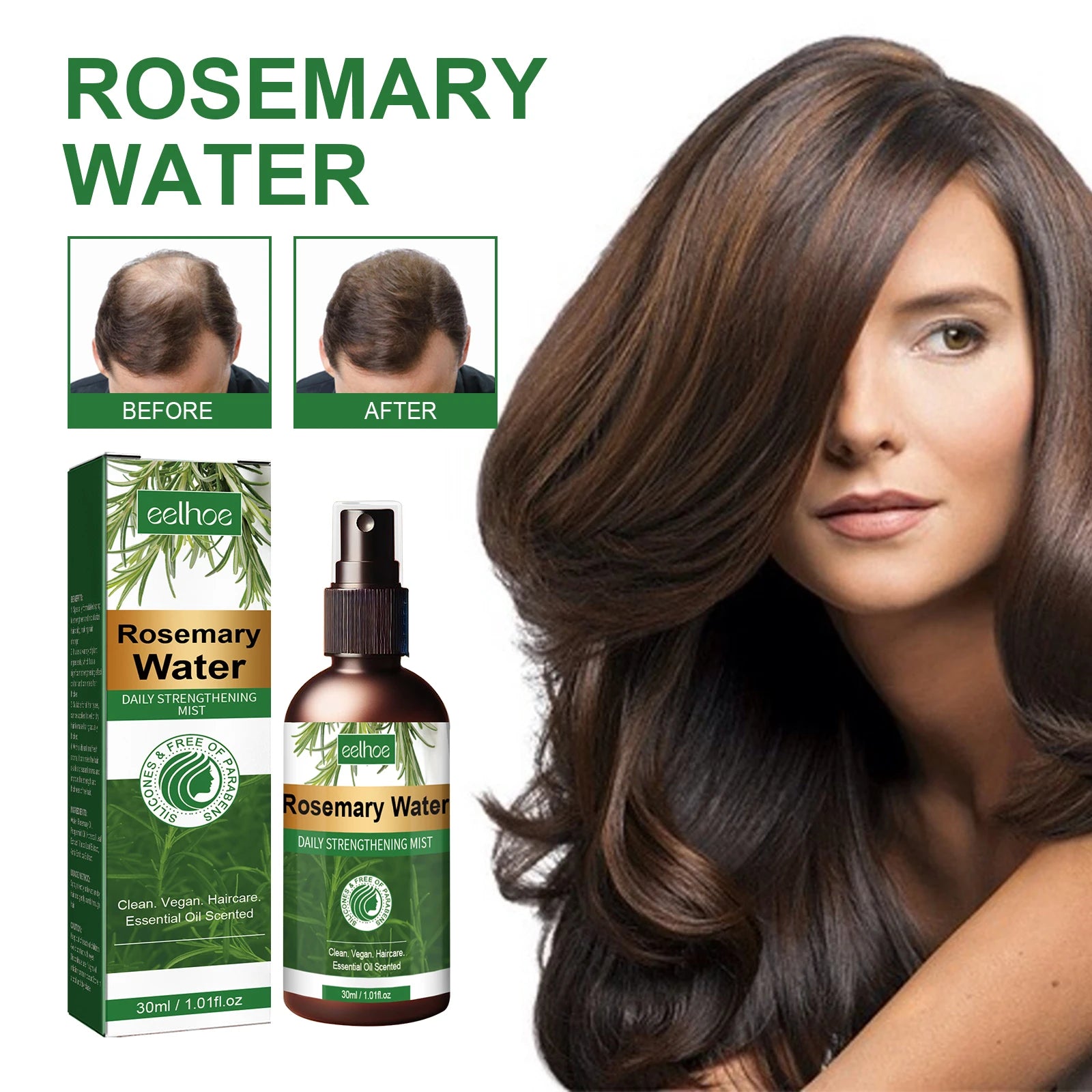 Hair Care Series Promote Hair Growth Nourish Strengthen Roots Relieve Scalp Tension Dense Hair Oil With Brush