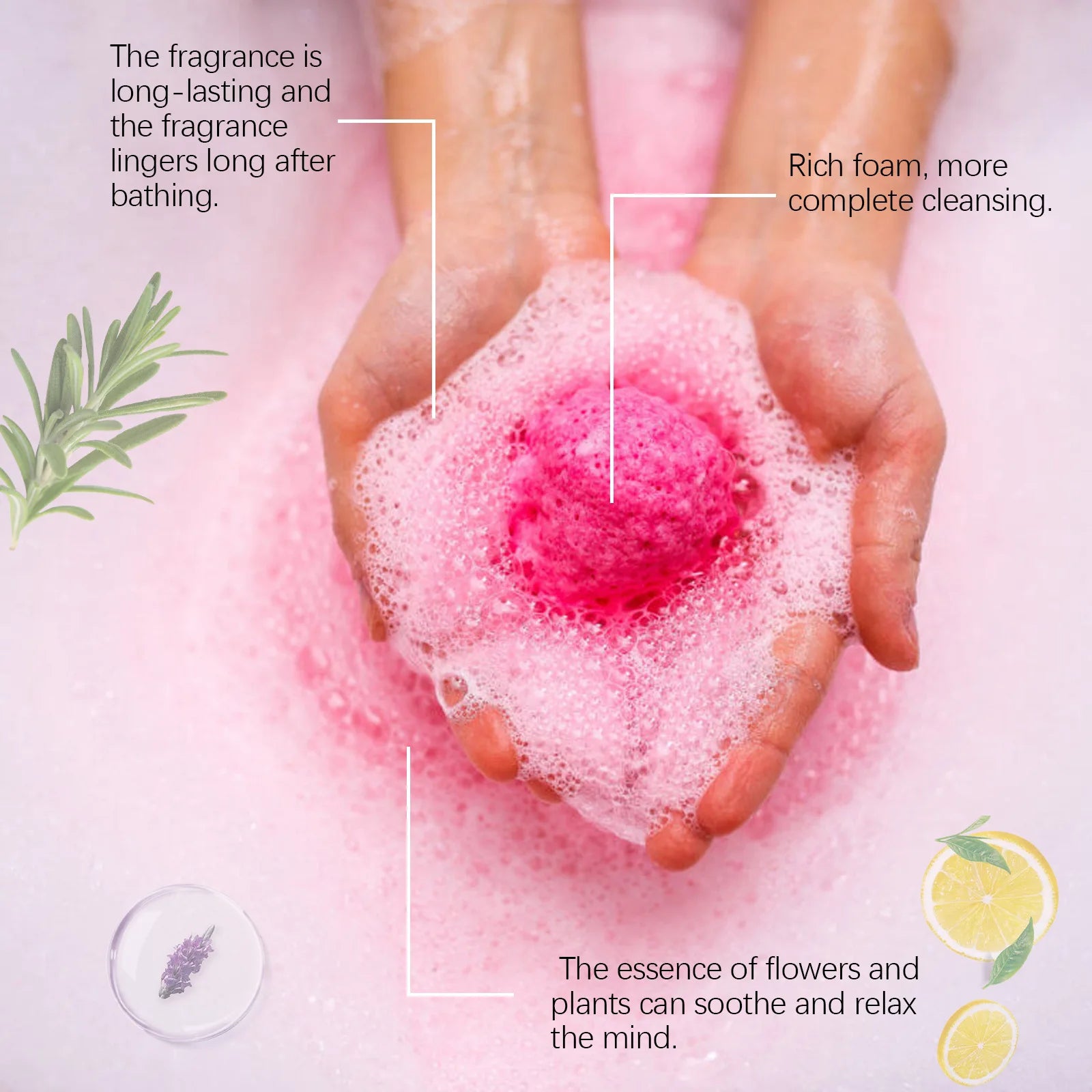 Aromatherapy Bath Bomb Ball Floral Scent