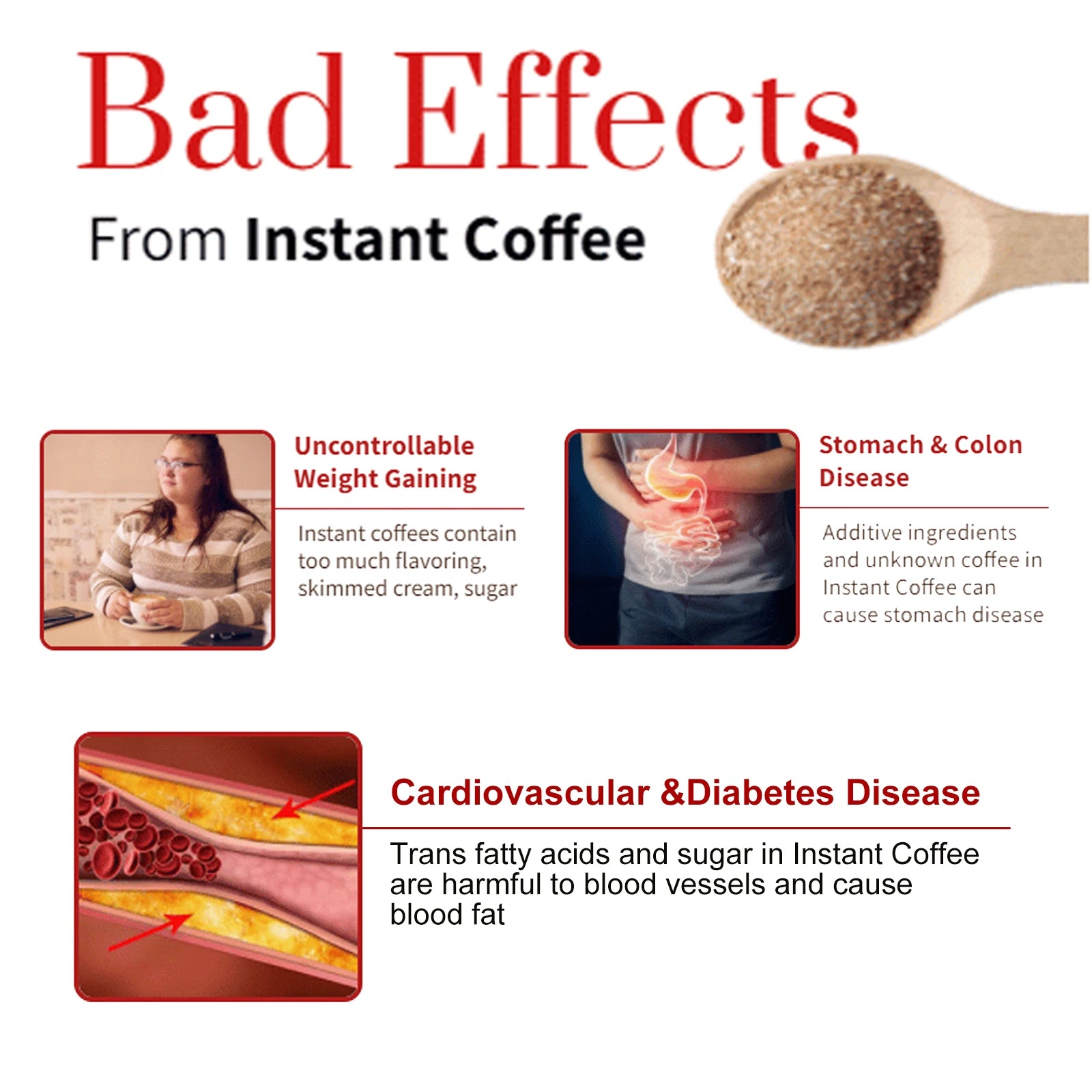 Collagen Coffee Tighten Thighs Abdomen Beauty Body Shape Curved Figure Antioxidant Refreshing Slimming Coffee