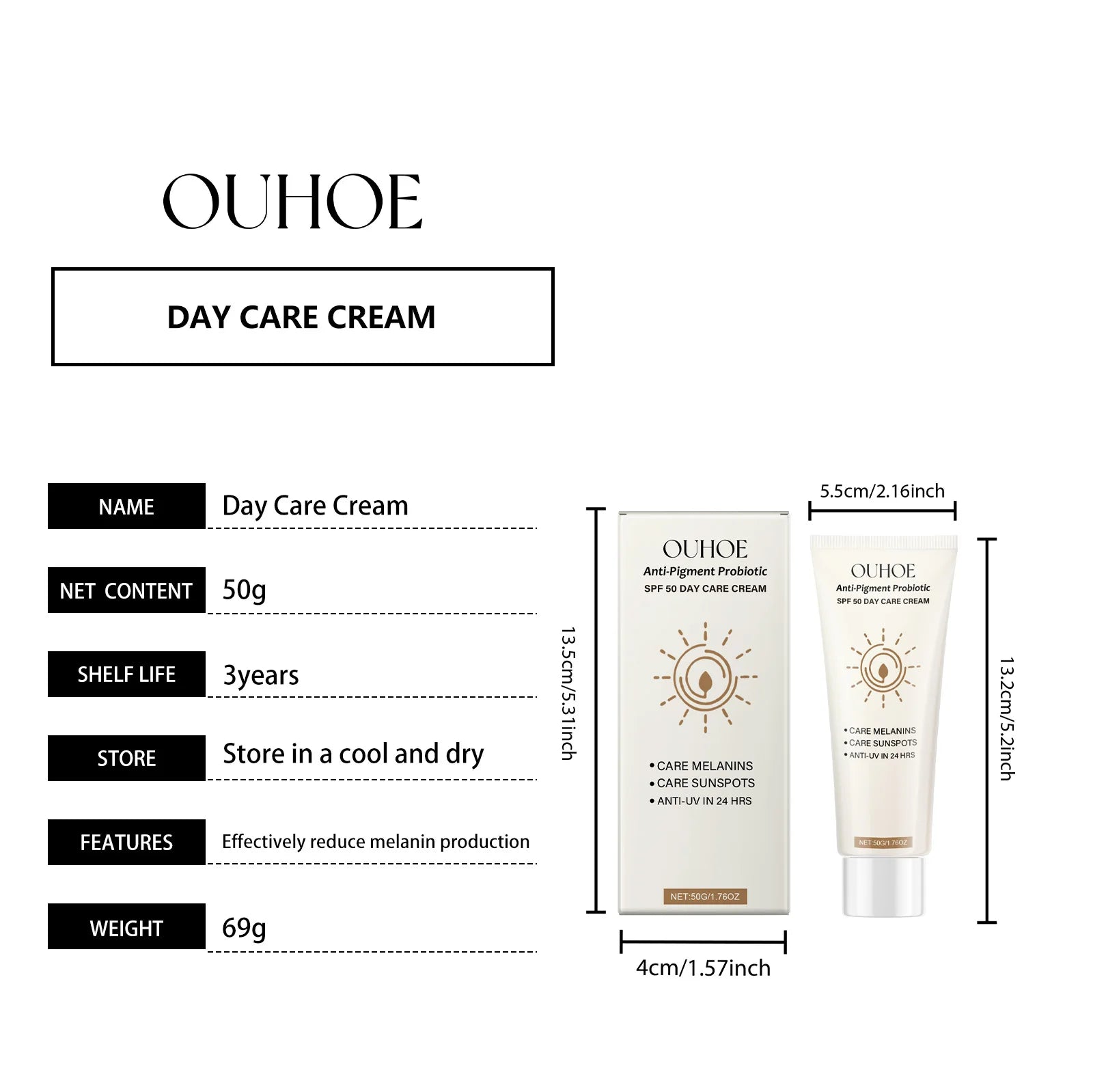 Spf50 Sunblock Cream Whitening Skin Summer Outdoor Sun Block Reduce Redness Anti Uv Moisturizer Oil Control Sunscreen
