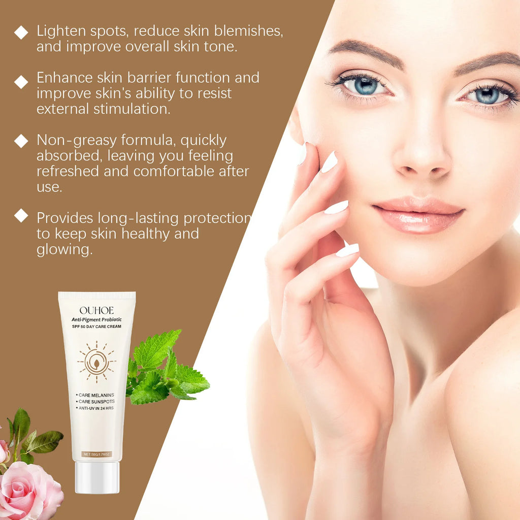 Spf50 Sunblock Cream Whitening Skin Summer Outdoor Sun Block Reduce Redness Anti Uv Moisturizer Oil Control Sunscreen