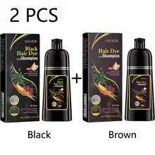 Black Hair Shampoo Repair Dry Damaged Hair Clean Nourish Natural Herbal Quick Hair Dye