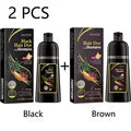 Black Hair Shampoo Repair Dry Damaged Hair Clean Nourish Natural Herbal Quick Hair Dye