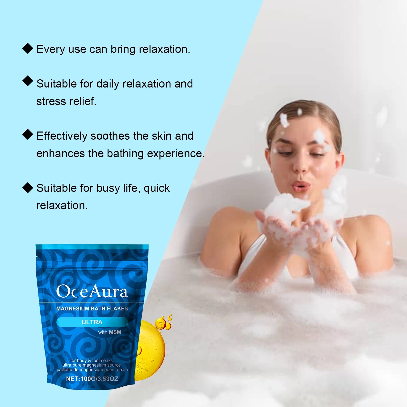 Magnesium Bath Flakes, Mineral Nourishment