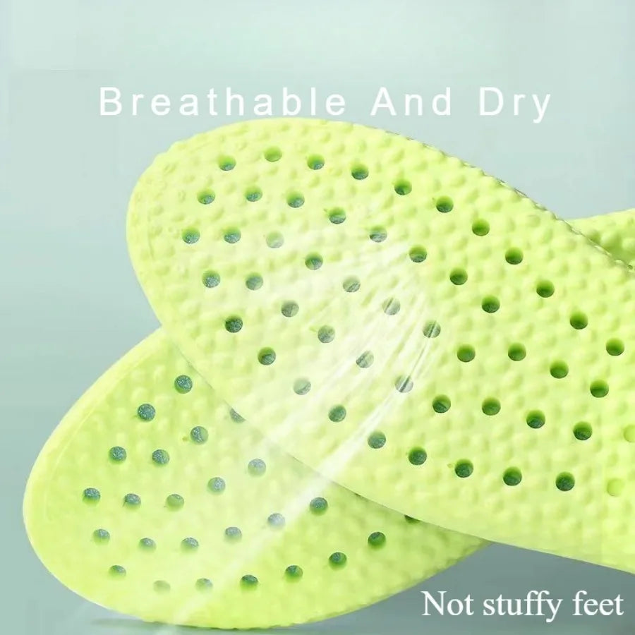 12 Pairs of Green Insoles, Replaceable Insoles, Fit The Feet