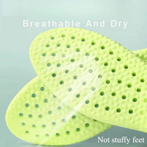 12 Pairs of Green Insoles, Replaceable Insoles, Fit The Feet