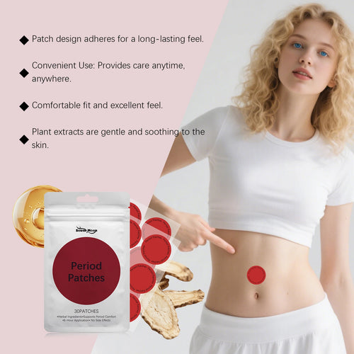 30pcs Women's Menstrual Care Patch Gentle Moisturizing Soothing Female Abdominal Skin Care Patch