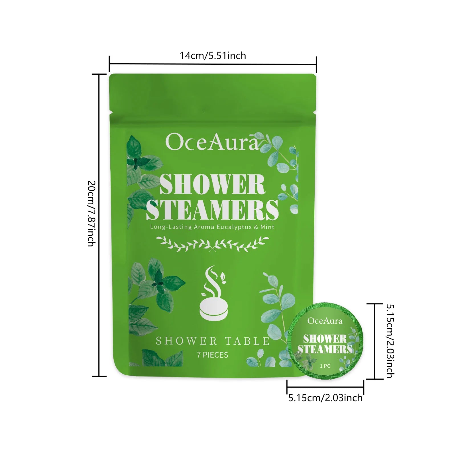 Body Shower Steamers Mint Scent Lasting Fragrance