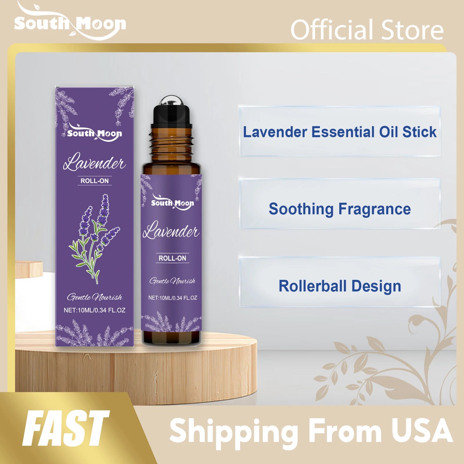 Lavender Body Fragrance Essential Oil Relaxing Mood Improve Anxiety Soothing Skin