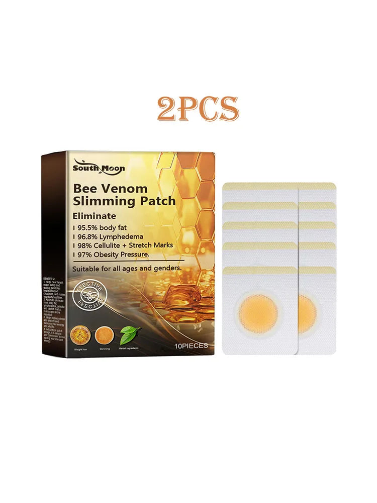 South Moon 10pcs Bee Venom Belly Slimming Weight Loss Detox Abdominal Relieve Stress Muscle Patches