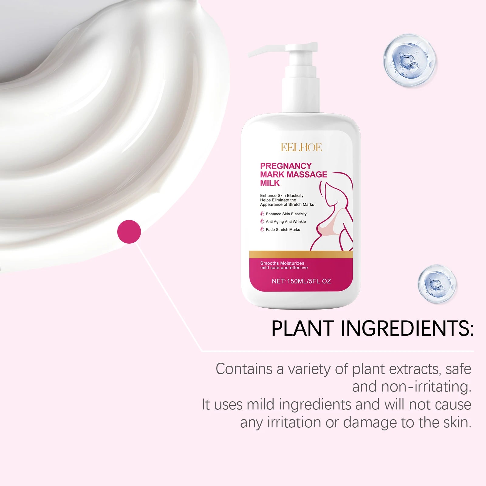 Stretch Marks Removal Lotion Pregnancy Skin Care Smooth