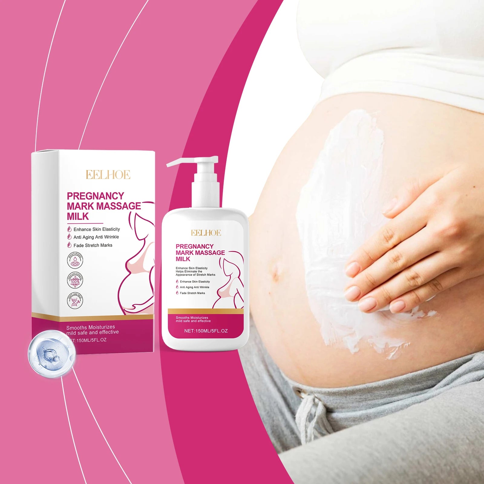 Stretch Marks Removal Lotion Pregnancy Skin Care Smooth