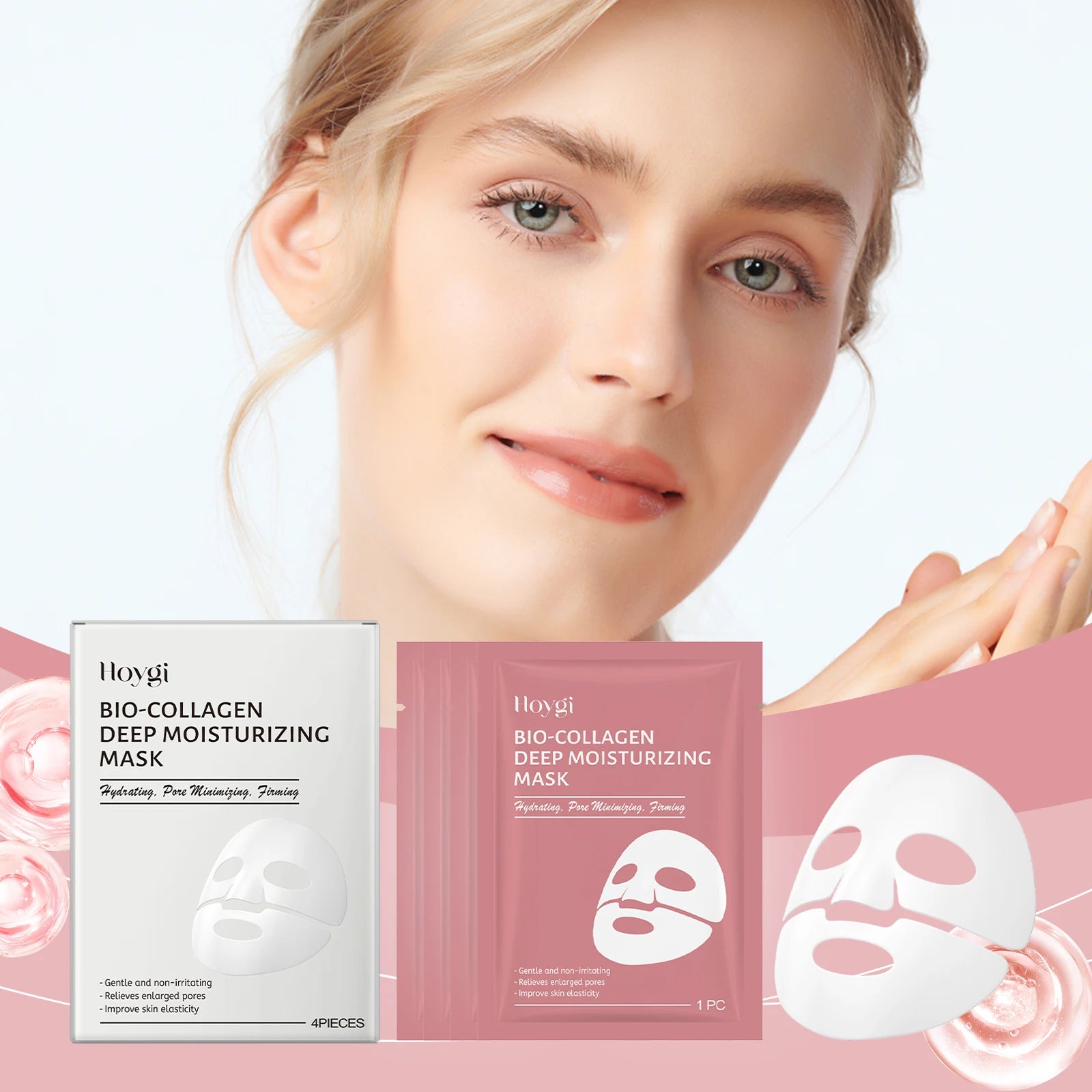 Bio-Collagen Hydrating Face Mask Repair Overnight Skin Deep Moisturizing Nourish Facial Care Collagen Skin Mask