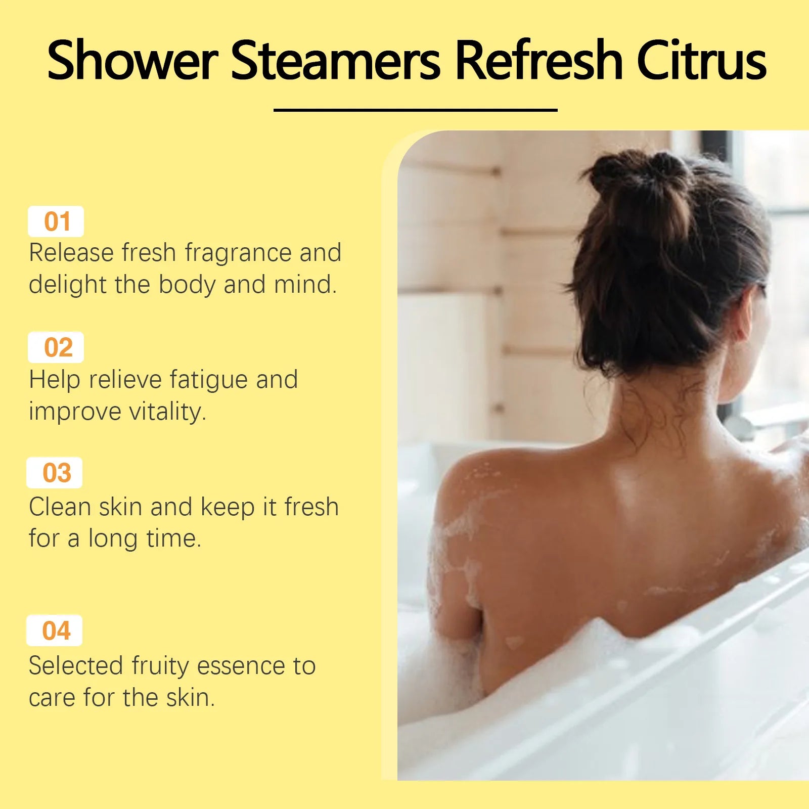 Shower Steamers, Refresh Citrus, Fresh Aroma