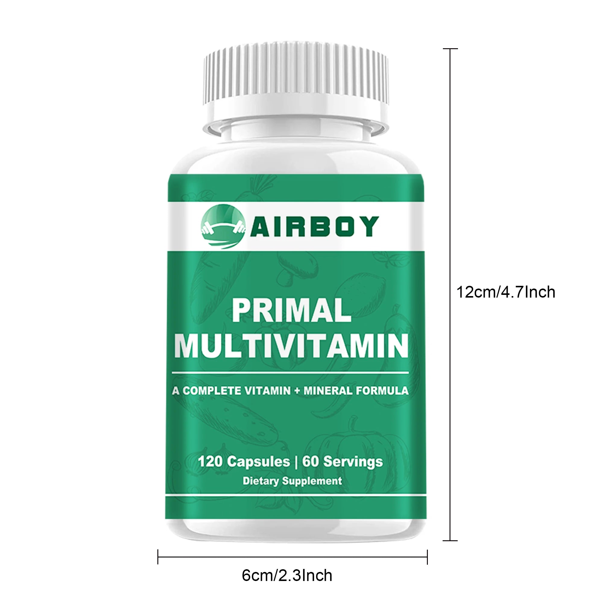 Multivitamin for Men and Women Supplement - 120 Capsules