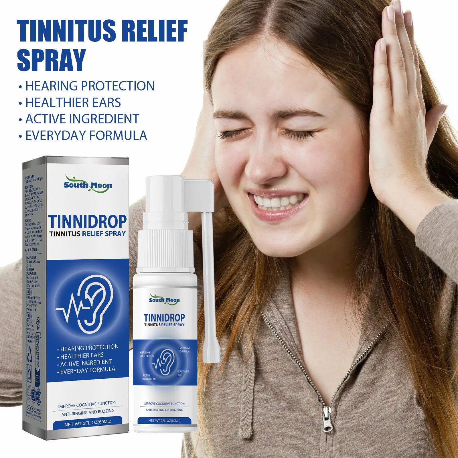 Ear Wax Remover Spray Soften Earwax Fresh Ears Improve Listening Clean Ear Canal Blockage Tinnitus Relief Spray