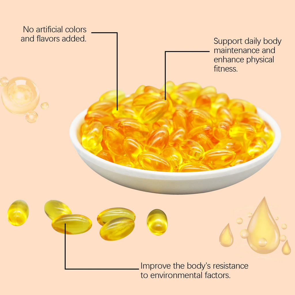 Googeer 60pcs Vitamin E Capsule Promote Digestion Help Blood Birculation Enhance Energy