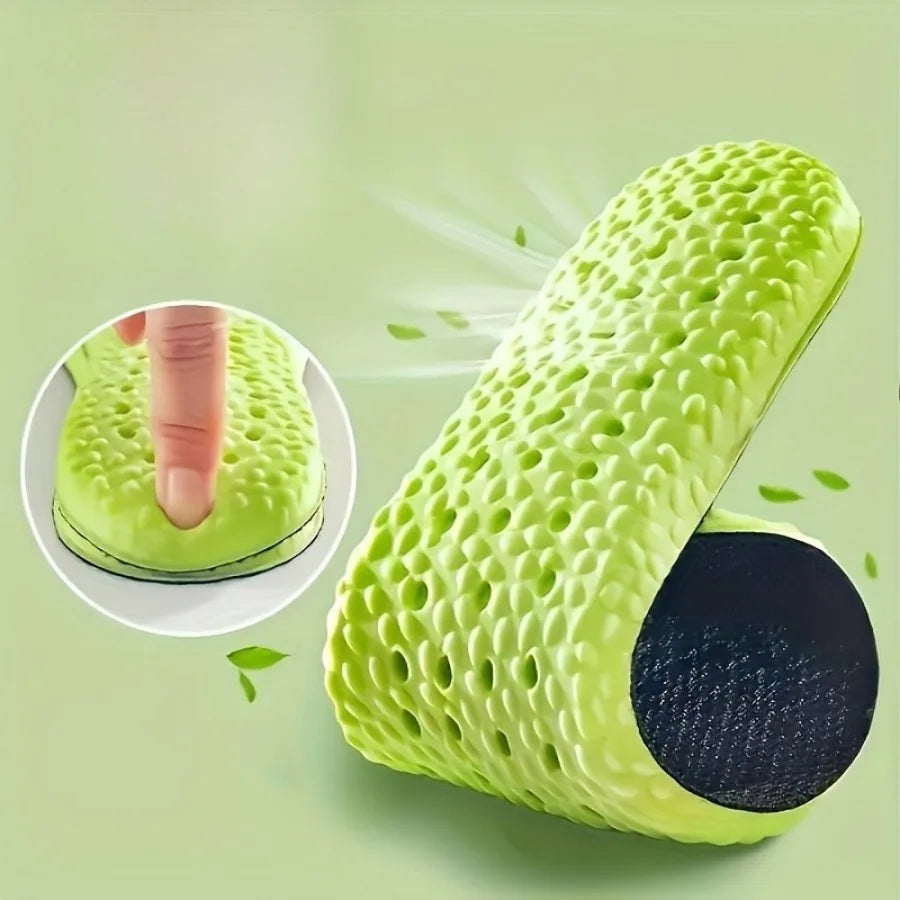 12 Pairs of Green Insoles, Replaceable Insoles, Fit The Feet