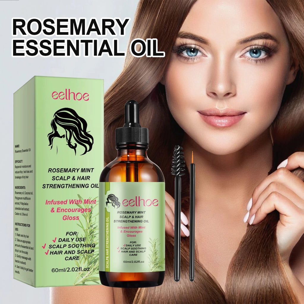 Hair Care Series Promote Hair Growth Nourish Strengthen Roots Relieve Scalp Tension Dense Hair Oil With Brush