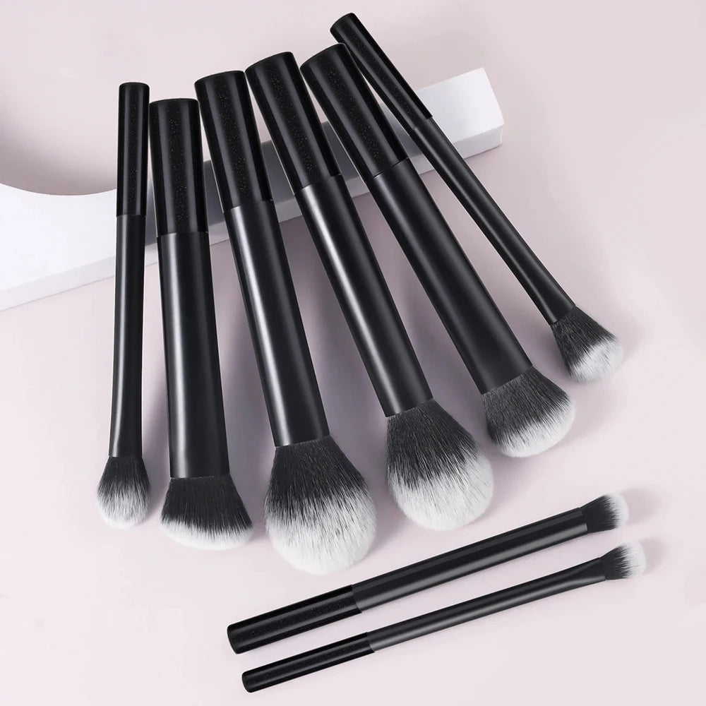 Makeup Brush Kit Soft 8pcs Synthetic Hair Make Up Brushes