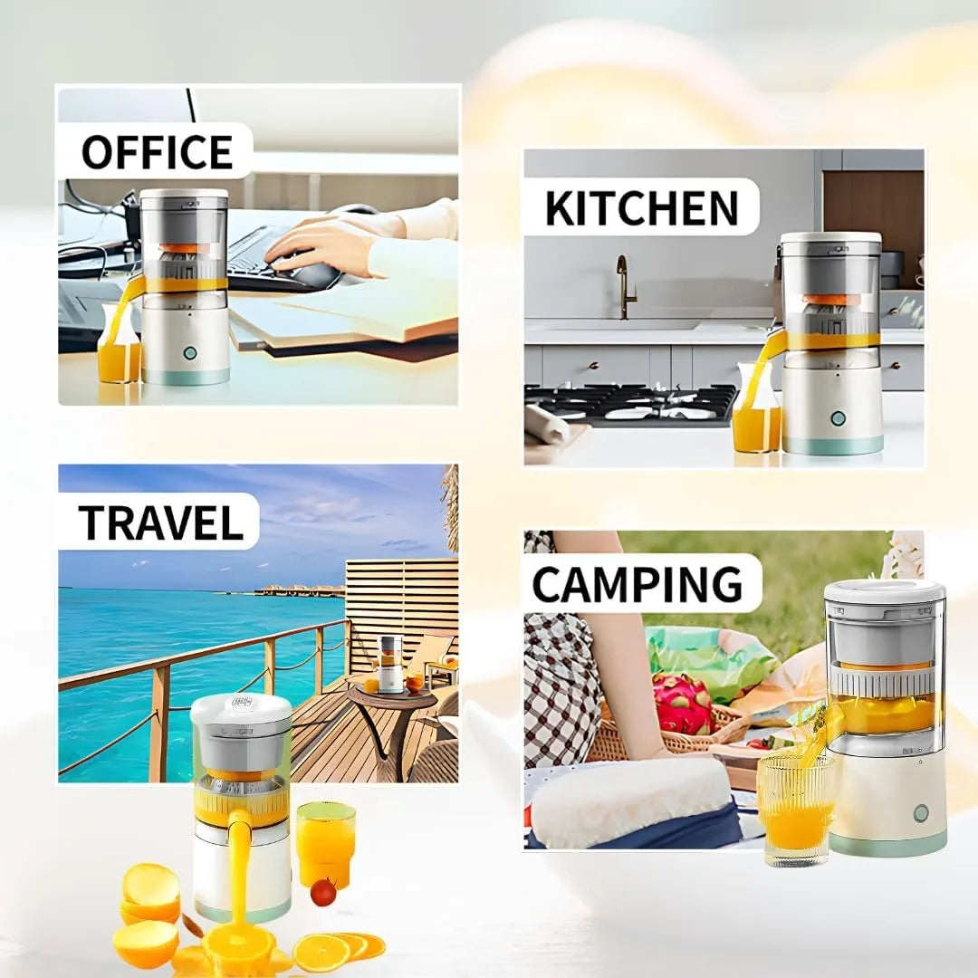 Portable Electric Juicer Rechargeable Citrus Press USB Charging Orange Lemon Squeezer