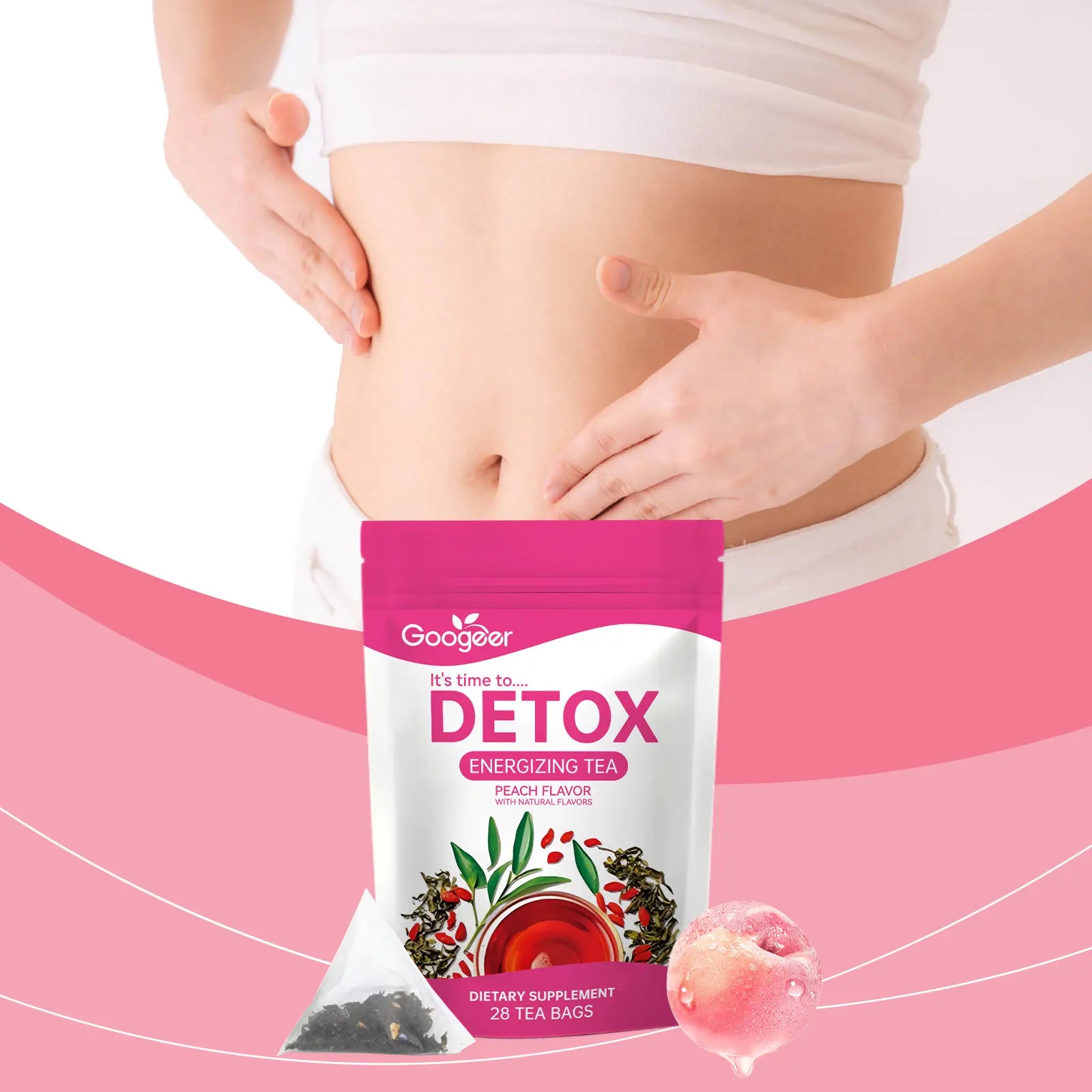Herbal Detox Tea Abdomen Relieve Detoxification Health Care Fat Burning 28pc