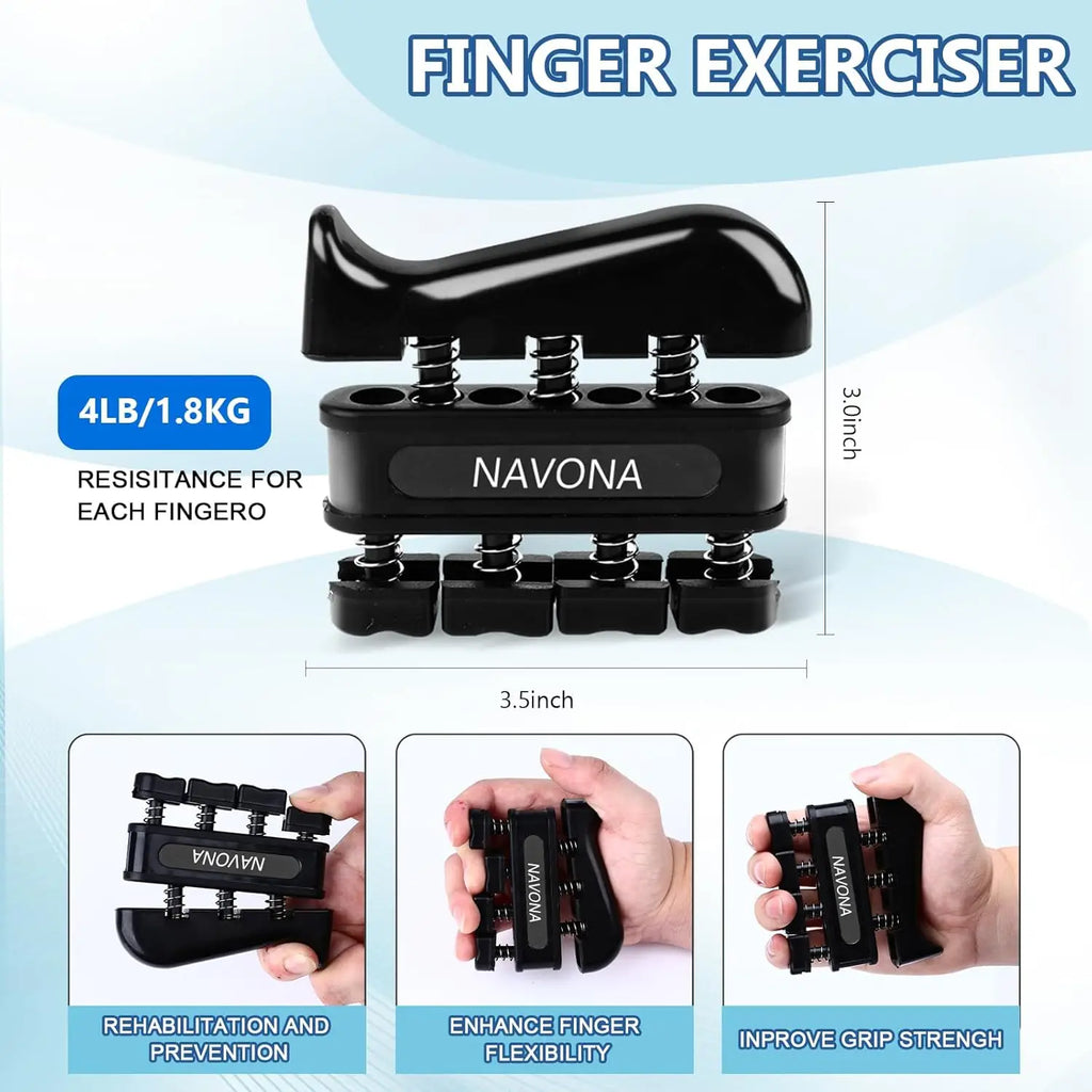 Grip Trainer Kit: Adjustable Hand Gripper,Finger/Hand Exercisers