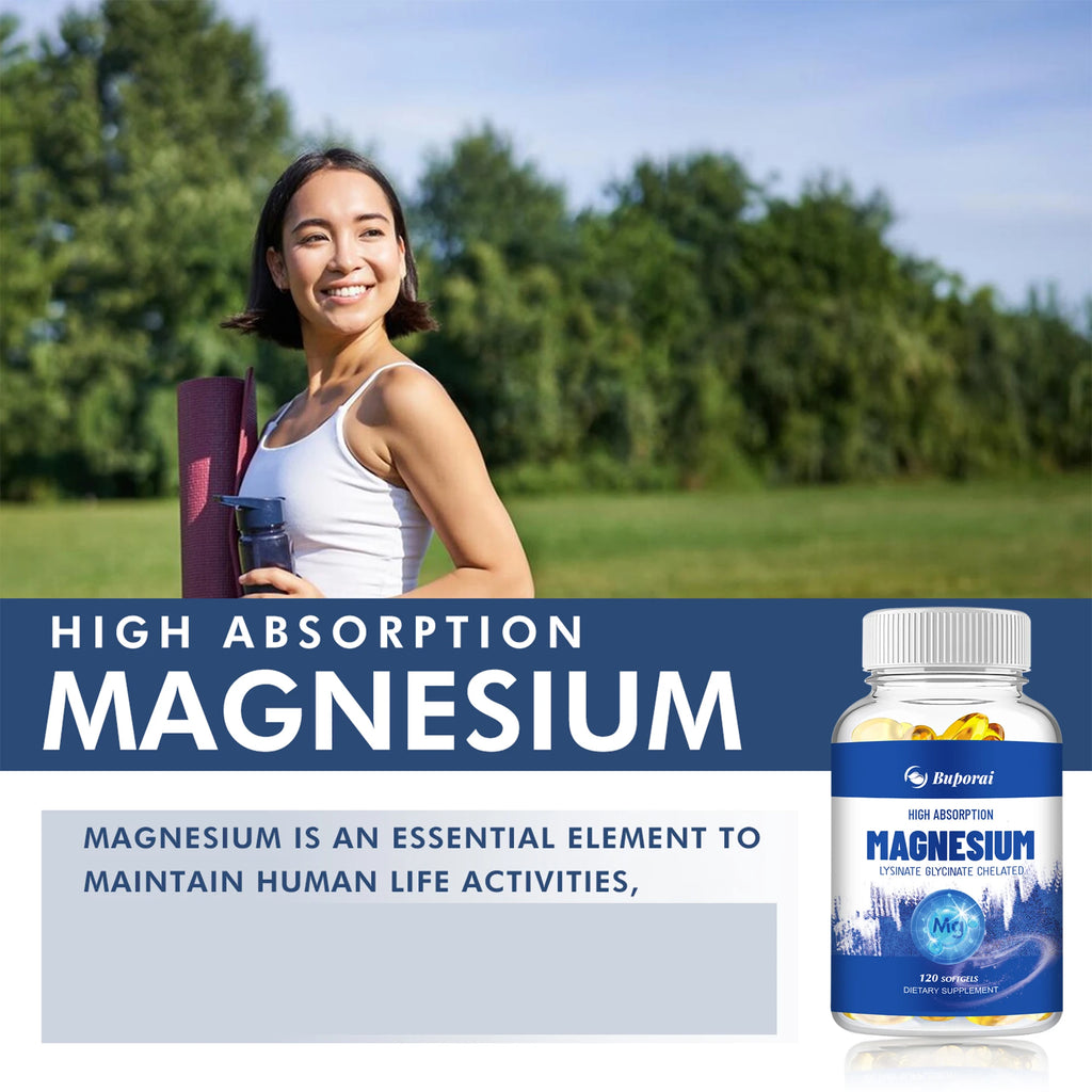Magnesium Glycinate - Supports Heart, Bone Health , Muscle Support and Promotes Healthy Sleep - 120 Capsules