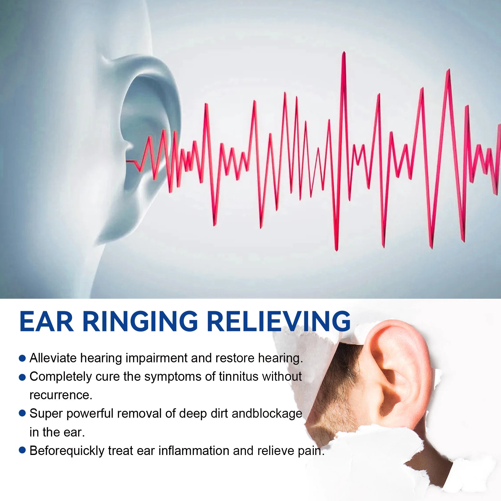 Ear Wax Remover Spray Soften Earwax Fresh Ears Improve Listening Clean Ear Canal Blockage Tinnitus Relief Spray