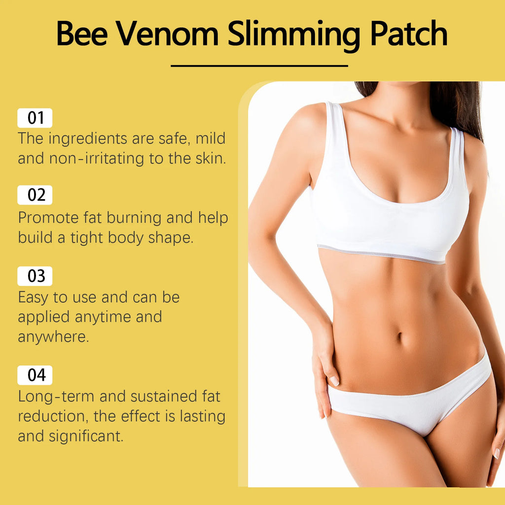 South Moon 10pcs Bee Venom Belly Slimming Weight Loss Detox Abdominal Relieve Stress Muscle Patches