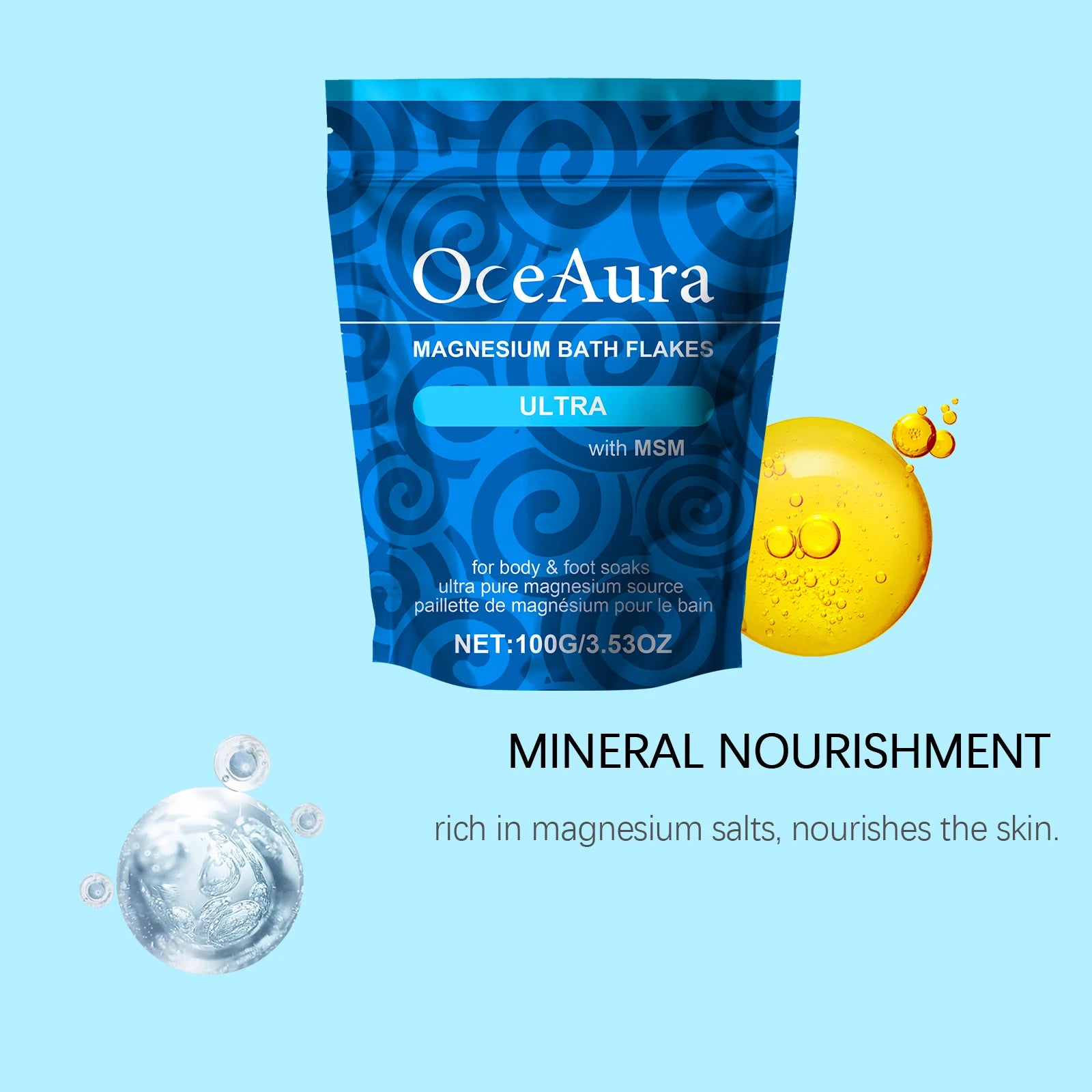 Magnesium Bath Flakes, Mineral Nourishment