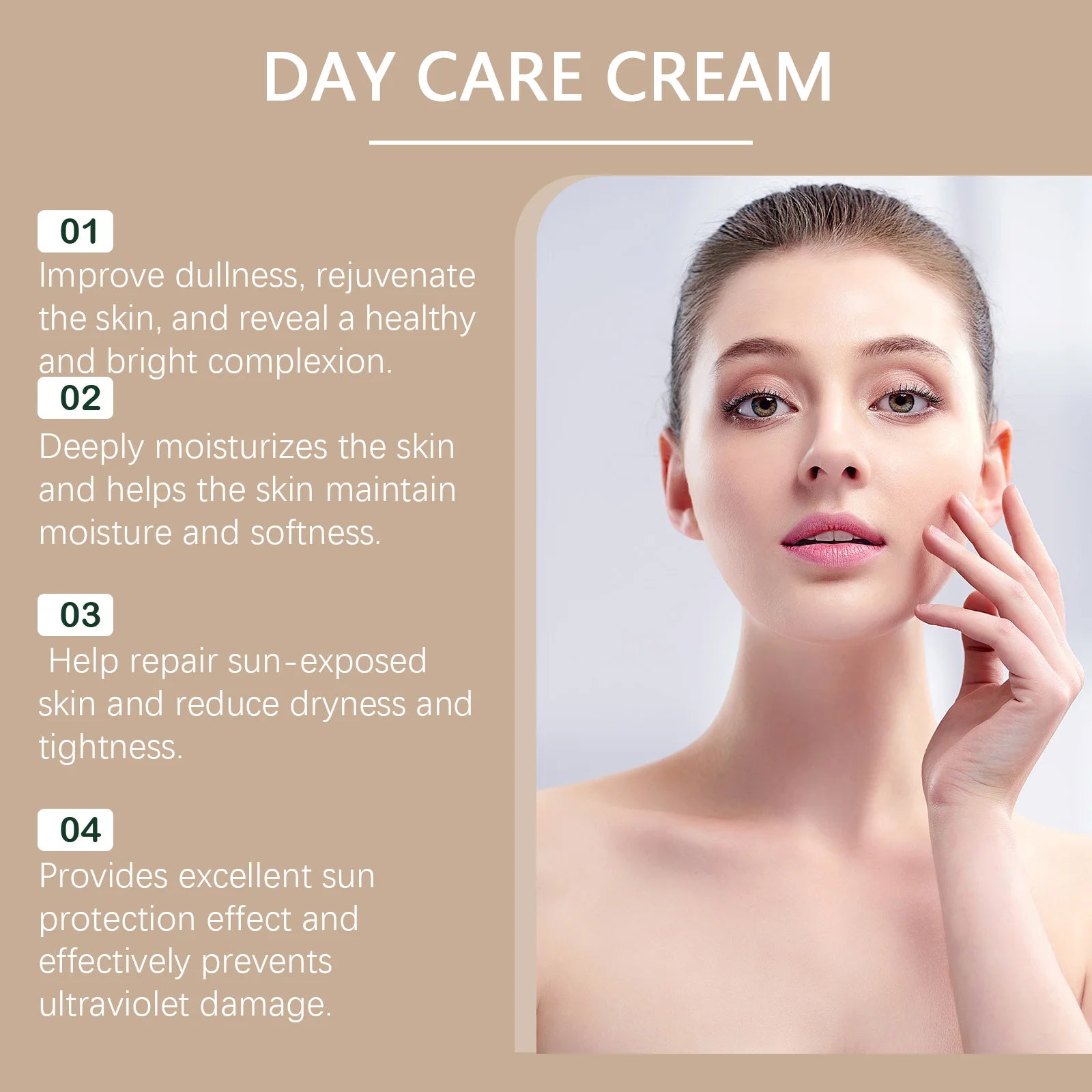 Spf50 Sunblock Cream Whitening Skin Summer Outdoor Sun Block Reduce Redness Anti Uv Moisturizer Oil Control Sunscreen