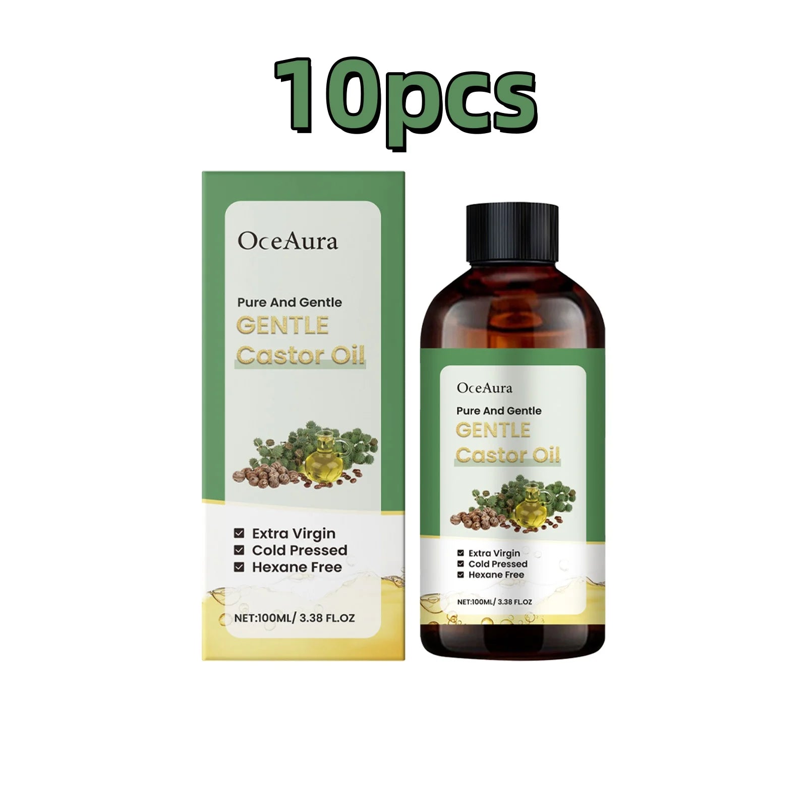 100ml Skin Care Castor Oil Nourish Replenish Moisturize Repair Hair Follicles Smooth Skin Tender Body Skin Essential Oil