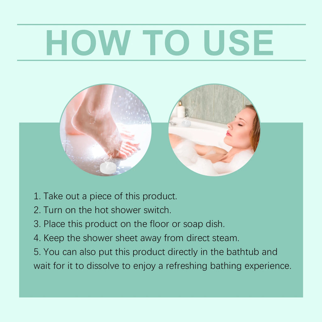 Body Shower Tablets Gentle Cleaning Body  Lasting Fresh Fragrance