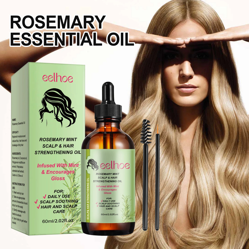 Hair Care Series Promote Hair Growth Nourish Strengthen Roots Relieve Scalp Tension Dense Hair Oil With Brush