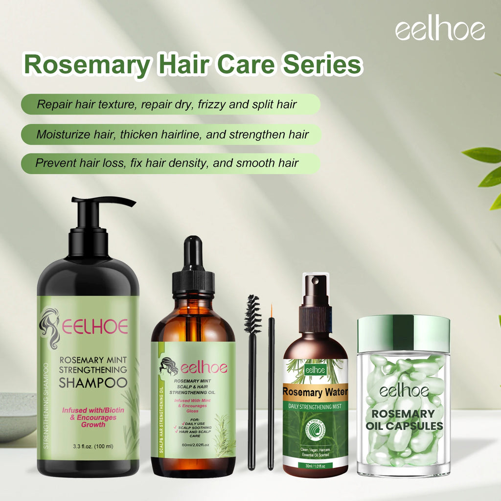Hair Care Series Promote Hair Growth Nourish Strengthen Roots Relieve Scalp Tension Dense Hair Oil With Brush