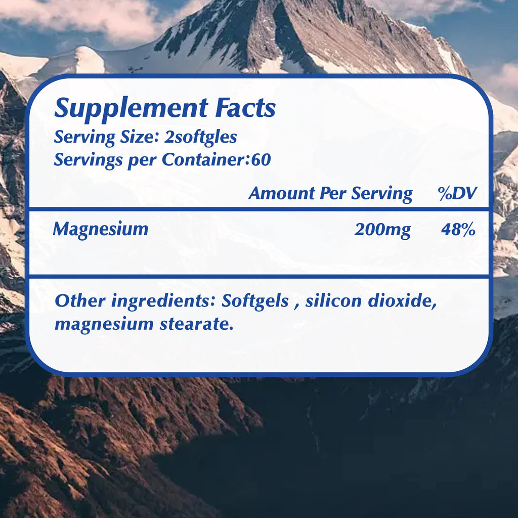 Magnesium Glycinate - Supports Heart, Bone Health , Muscle Support and Promotes Healthy Sleep - 120 Capsules