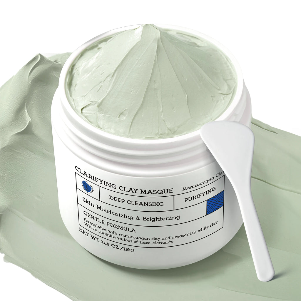 Skin Care Set –8-Step Routine with Amino Cleanser, Clay Mask, Toner, Salicylic Acid Serum