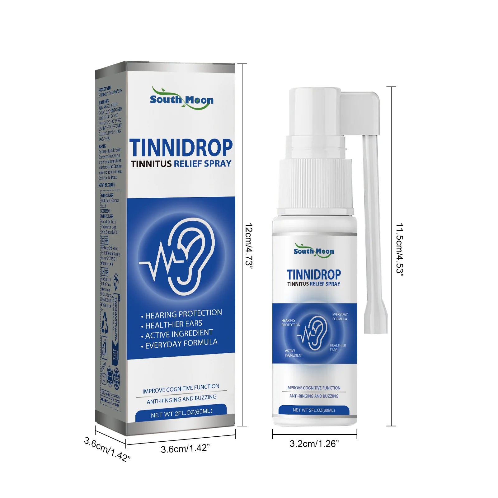 Ear Wax Remover Spray Soften Earwax Fresh Ears Improve Listening Clean Ear Canal Blockage Tinnitus Relief Spray