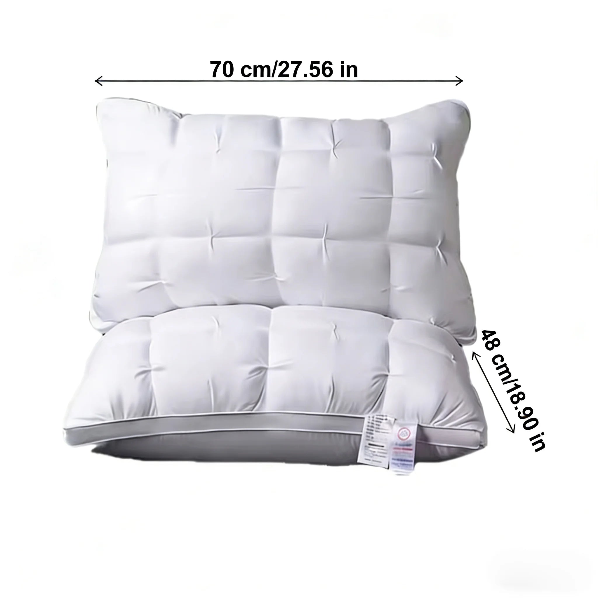 2-Pack Premium 5-Star Hotel Pillows for All Sleeping Positions,Year-Round Comfort,Ultra-Soft Machine-Washable Pillows