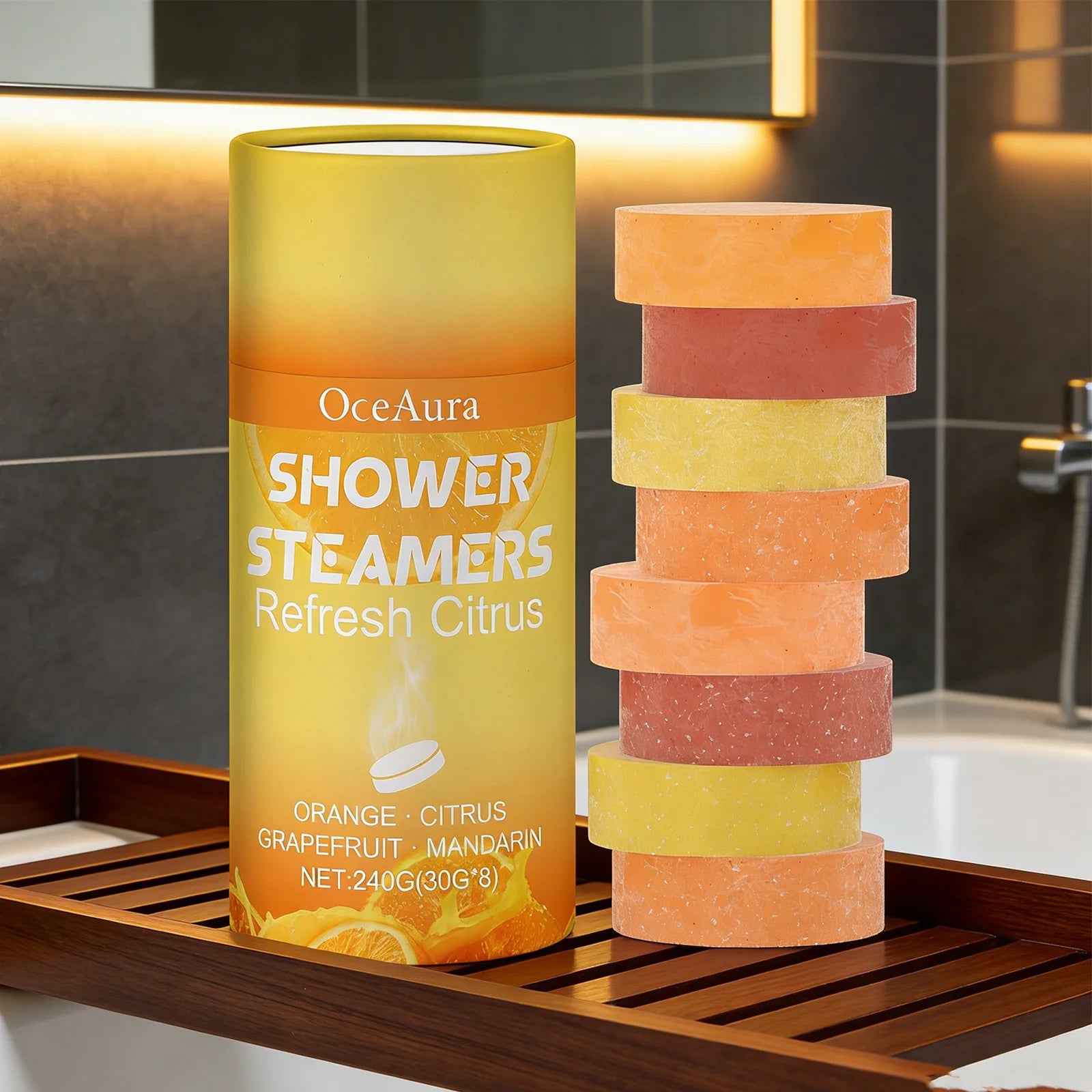 Shower Steamers, Refresh Citrus, Fresh Aroma