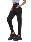 1PC Women’s Plus Size High-Waisted Black Yoga Leggings, Flexible Stretchy Comfort