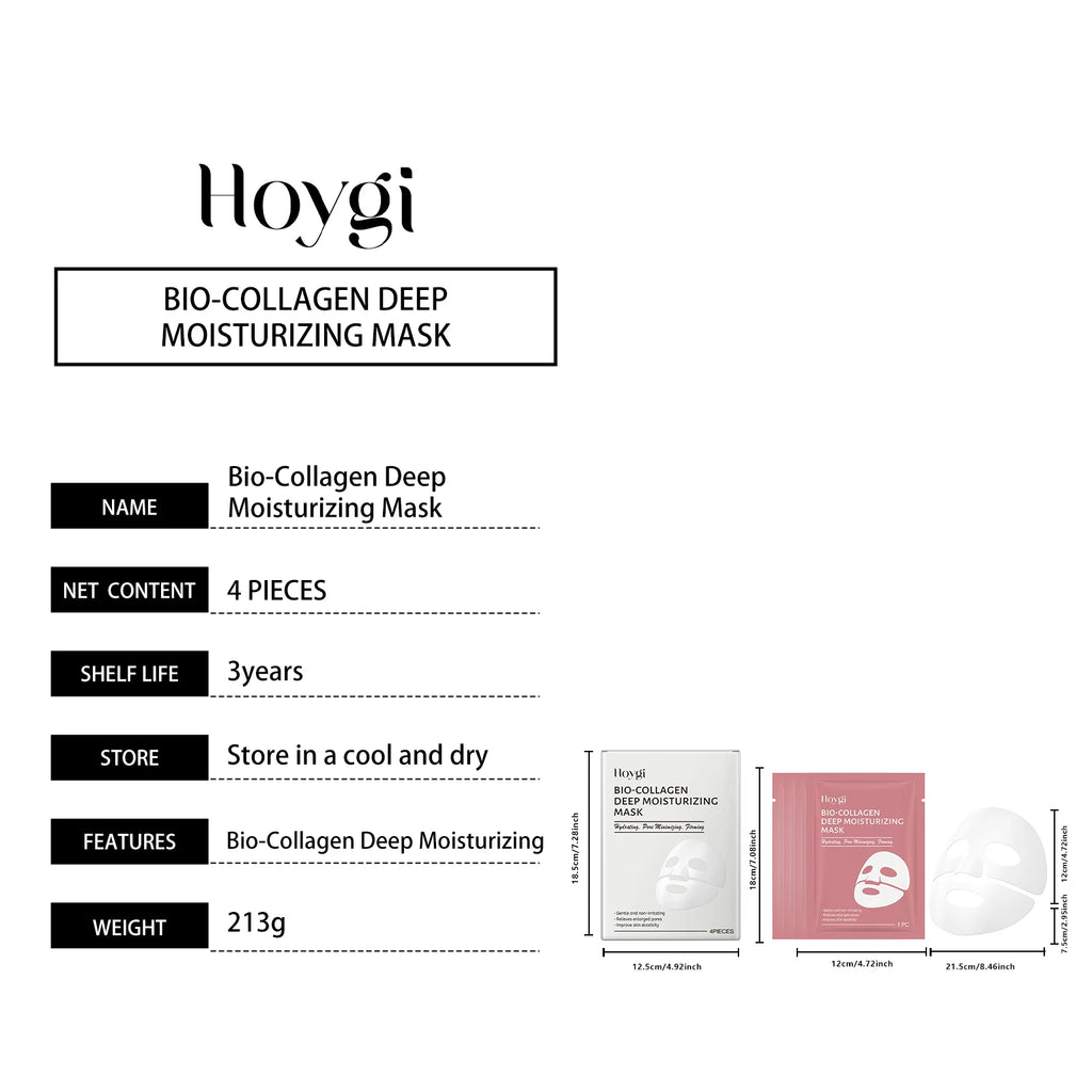 Bio-Collagen Hydrating Face Mask Repair Overnight Skin Deep Moisturizing Nourish Facial Care Collagen Skin Mask