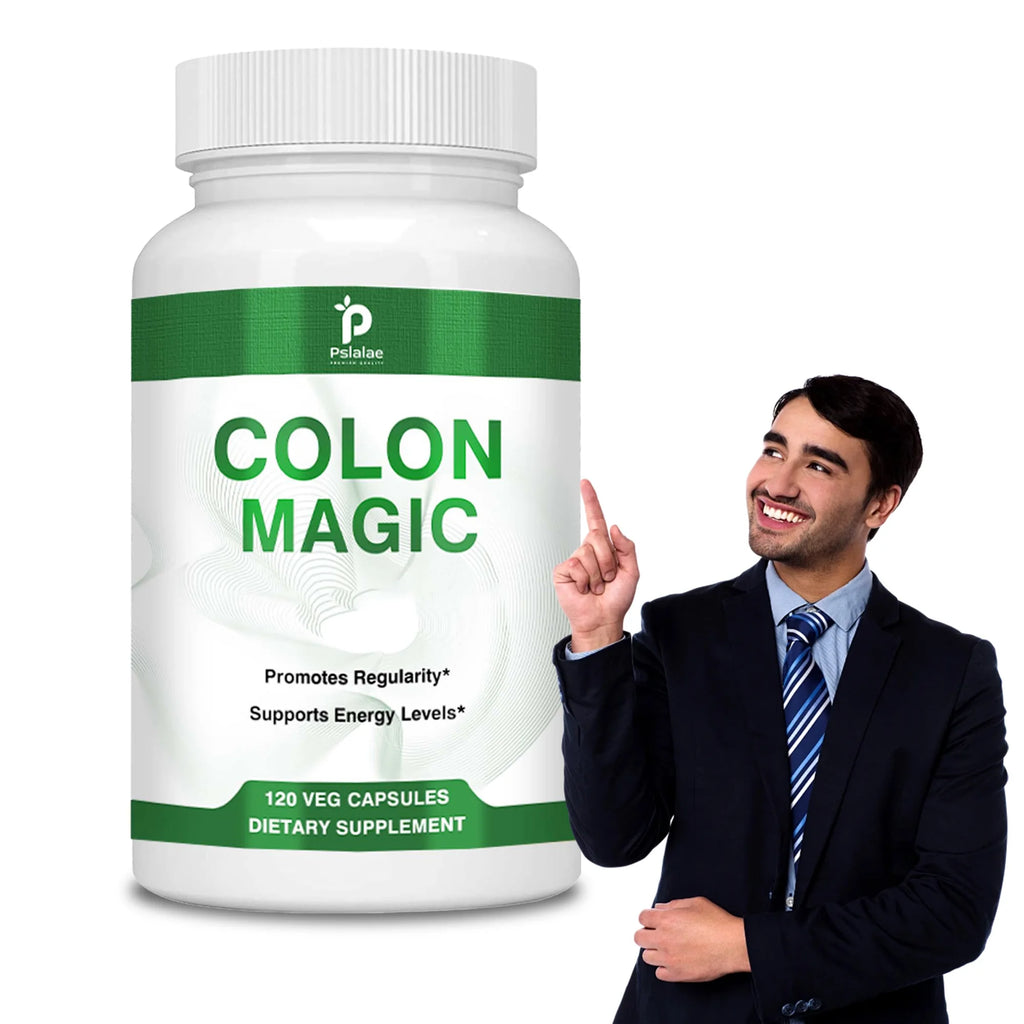 Colon Detox And Cleanse Health Food Supplement Capsules with Psyllium Husk to Relieve Bloating And Constipation