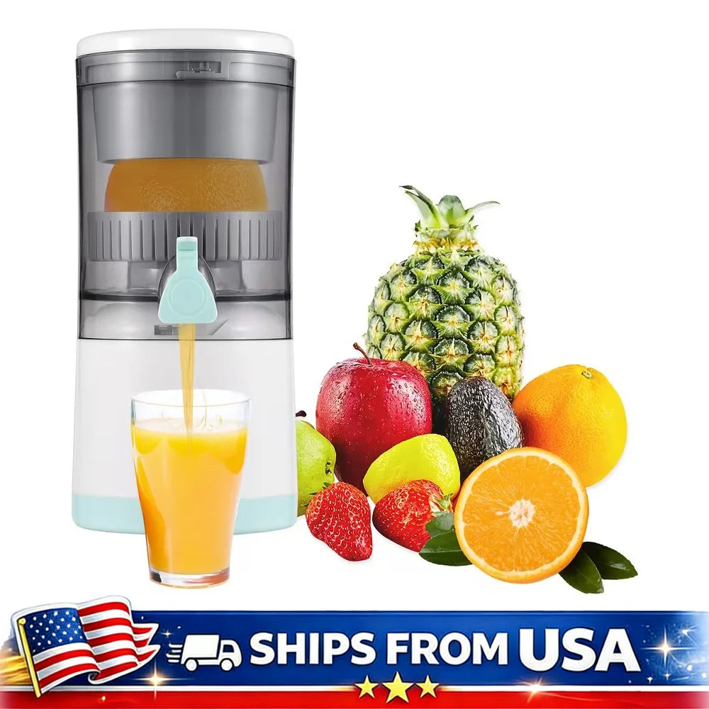 Portable Electric Juicer Rechargeable Citrus Press USB Charging Orange Lemon Squeezer
