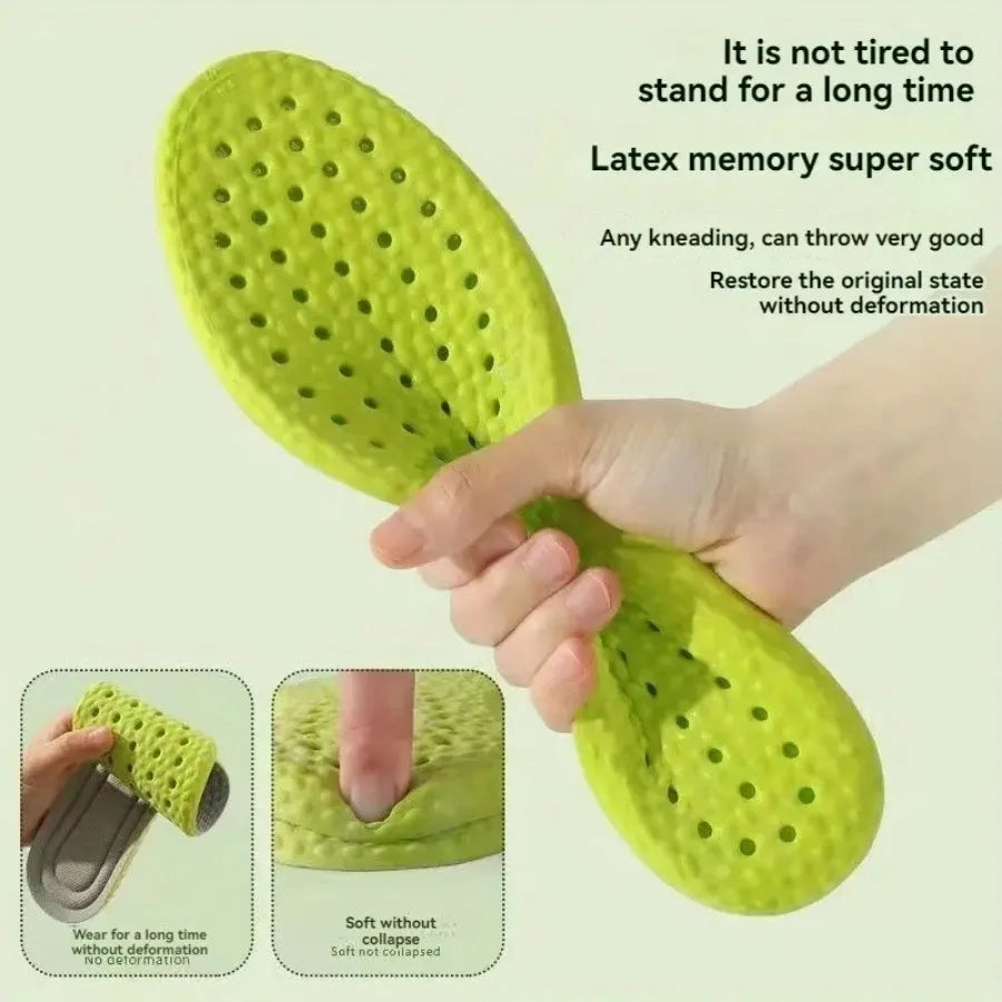12 Pairs of Green Insoles, Replaceable Insoles, Fit The Feet