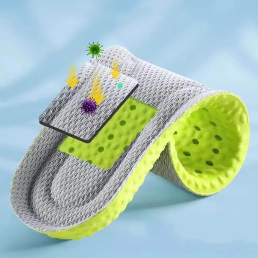 12 Pairs of Green Insoles, Replaceable Insoles, Fit The Feet