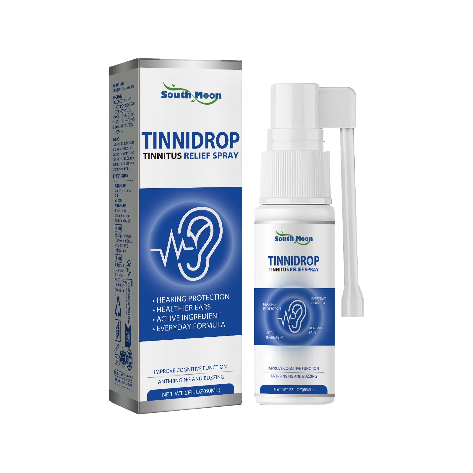 Ear Wax Remover Spray Soften Earwax Fresh Ears Improve Listening Clean Ear Canal Blockage Tinnitus Relief Spray