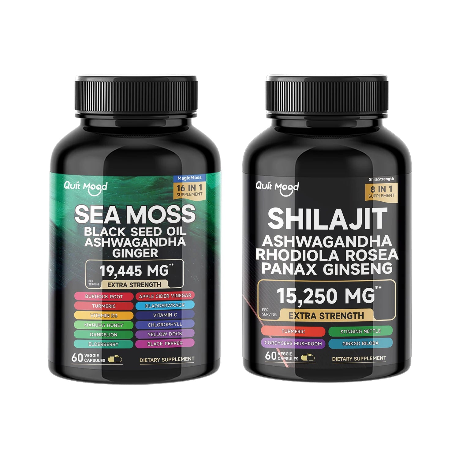Sea Moss and shilajit Bundle 120 capsule